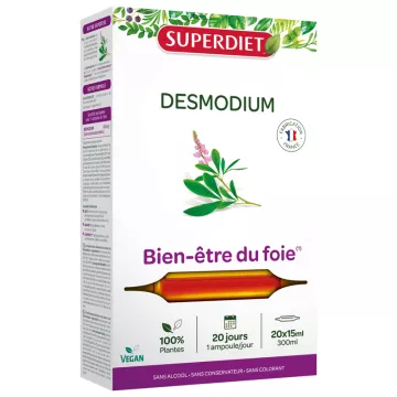 Superdiet Desmodium Bien Être du Foie 20 ampoules