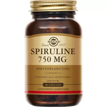 Solgar Spirulina 750 mg 80 capsules