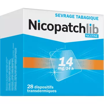 NicopatchLib Nicotina per la disassuefazione dal fumo 14 mg / 24 ore di cerotti