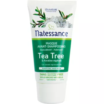 Natessance Tea Tree Reinigende Maske vor dem Shampoo 150 ml