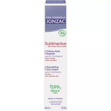 Jonzac Sublimactive Crema Rica Alisante Antiedad Celular 40 ml