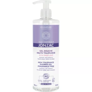 Jonzac Gel de Duche Alta Tolerância Sem Perfume 500 ml