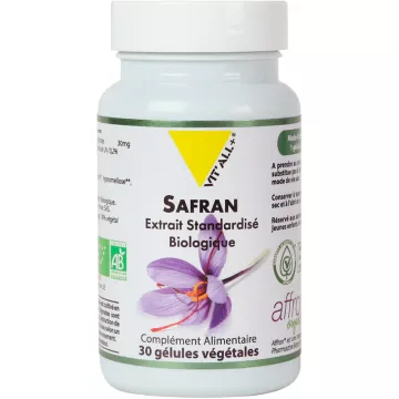 Vitall+ Azafrán Orgánico 30 mg 30 cápsulas