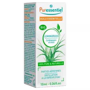 PURESSENTIEL Óleo Essencial Orgânico Capim Limão 10ml