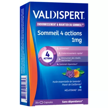 Valdispert MELATONIN 4 ACCIONES 30 comprimidos