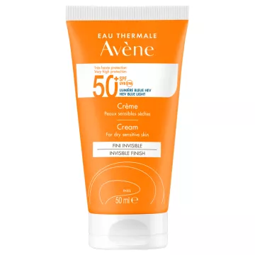 Avène Sun Cream Spf 50+ для чувствительной и сухой кожи 50 мл