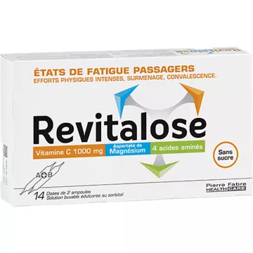 Revitalose 14 Ampoules Buvables Asthénie