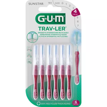 Cepillo interdental Sunstar Gum Trav-Ler 1,4 mm