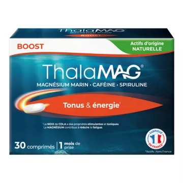 Thalamag Boost Mg Noix Cola Spiruline 30 comprimés