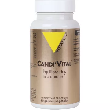 Vitall+ Candi Vital Équilibre des Microbiotes 60 gélules végétales