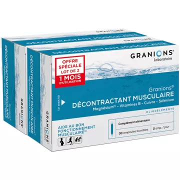 Granions Décontractant Musculaire 30 Ampoules Buvables