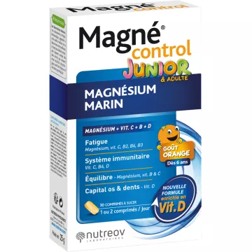 Nutreov Magné Control Junior & Adults Magnesium Marin Tabletten