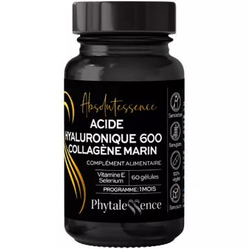 Phytalessence Ácido Hialurónico 600 mg Colagénio Marinho 60 cápsulas