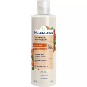 Natessance Argan voedende biologische shampoo 250 ml