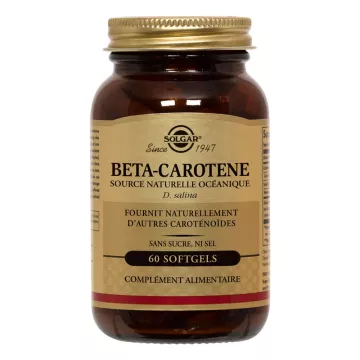 Solgar Beta-Carotene 7mg box of 60 capsules