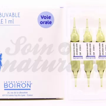 TOURMALINE LITHIQUE 8DH AMPOULES BUVABLES HOMEOPATHIE BOIRON