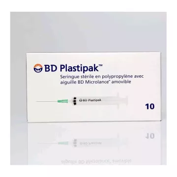 BD Plastipak 10 ago sterile 1ML