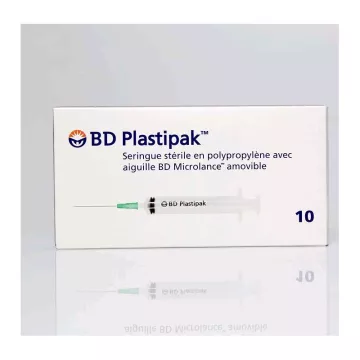 BD Plastipak 10 ESTÉRIL AGULHA 1ML