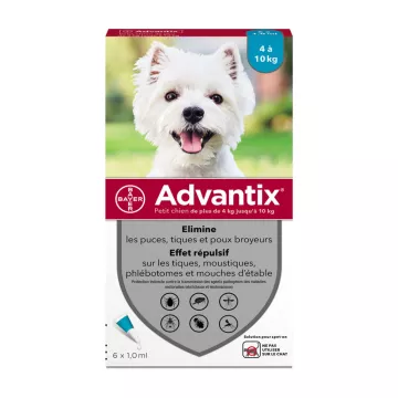 Advantix-Pipetten zur Schädlingsbekämpfung für kleine Hunde