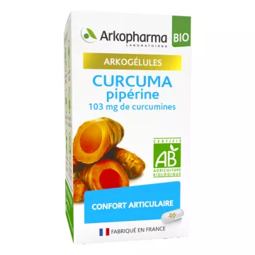 Arkocápsulas Cúrcuma Piperina Orgánica Confort Articular