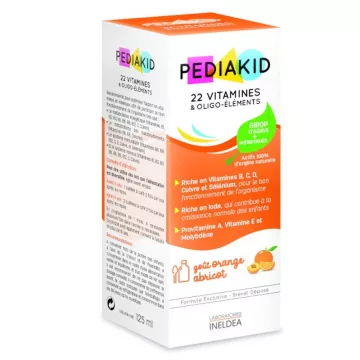 Pediakid Syrup 125ml - 22 Vitamins for Growth & Vitality