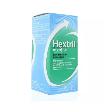Hextril enjuague bucal antiséptico a 200ml menta