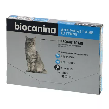 FIPROCAT CHAT 50mg Biocanina 3 Pipetten