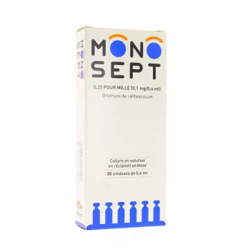 Monosept Collyre antiseptique 30 Unidoses