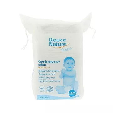 Douce Nature Maxi Baby Bio 60 Carrés Douceur Coton