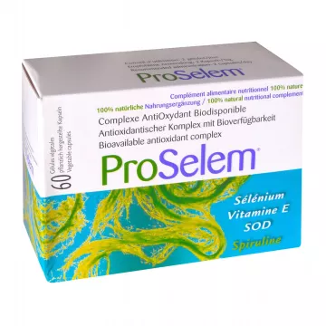 Proselem SOD Antioxidant Selen Spirulina Vitamin E 60 Kapseln