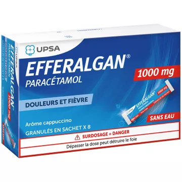 Efferalgan 1g paracetamolo 8 bastoni Gusto Cappuccino