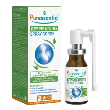 Puressentiel Spray respiratorio per la gola agli oli essenziali