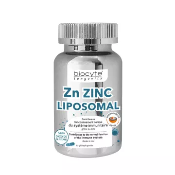 Biocyte longevidad ZN ZINC de liposomas 60 cápsulas
