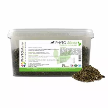 Phyto-senior suplemento para cavalos Phytomaster pote 1kg