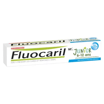 Fluocaril Junior 6-12 anos Gel de creme dental bolha 75ml