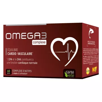 Health Omega3 Green cadiovasculaire Complex 60 capsules