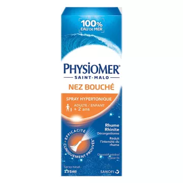 Physiomer Agua de mar hipertónica Spray nasal 135 ml