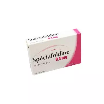 SPECIAFOLDINE 0,4MG Acide Folique 28 comprimés