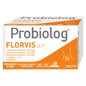 PROBIOLOG FLORVIS Probiotique Colopathie 28 Sticks
