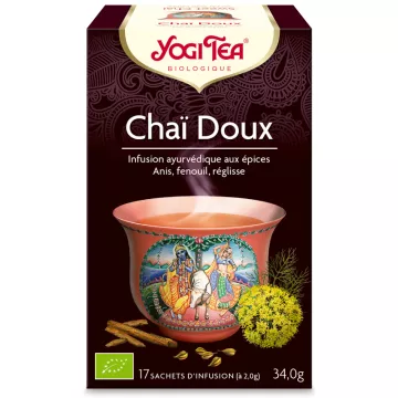 Yogi Tea Herbal Tea Chai Dulce Ayurvedic Infusion 17 bolsitas de té