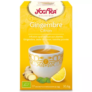 Yogi Tea Tisane gingembre citron Infusion Ayurvédique 17 Sachets