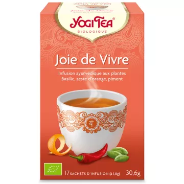 Yogi Tea Herbal Tea joie de vivre Ayurvedic Infusion 17 Sachets