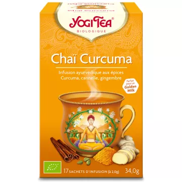 Yogi Tea turmeric chai Ayurvedic Infusion 17 tea bags