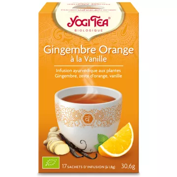 Yogi Tea Herbal Tea Orange Ginger Ayurvedic Infusion 17 Teabags