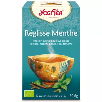 Yogi Tee Kräutertee Lakritz MenThé Ayurvedic Infusion 17 Sachets