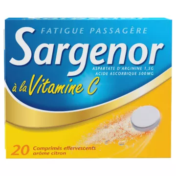 Sargenor Vitamina C Temporary Fadiga 20 comprimidos