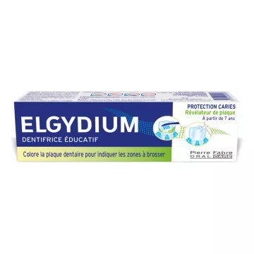 Elgydium Dentifrice Protection Caries révélateur de plaques dentaires