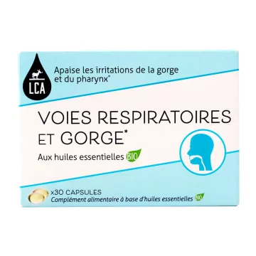 LCA Voies respiratoires et Gorge 30 capsules Aromathérapie