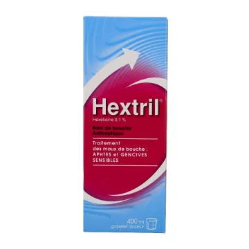 Hextril 0,1% mondwater lokale behandeling van ziekten 400ML