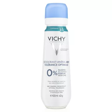 Deodorante minerale Vichy 48H Tolleranza ottimale compressa 100ml